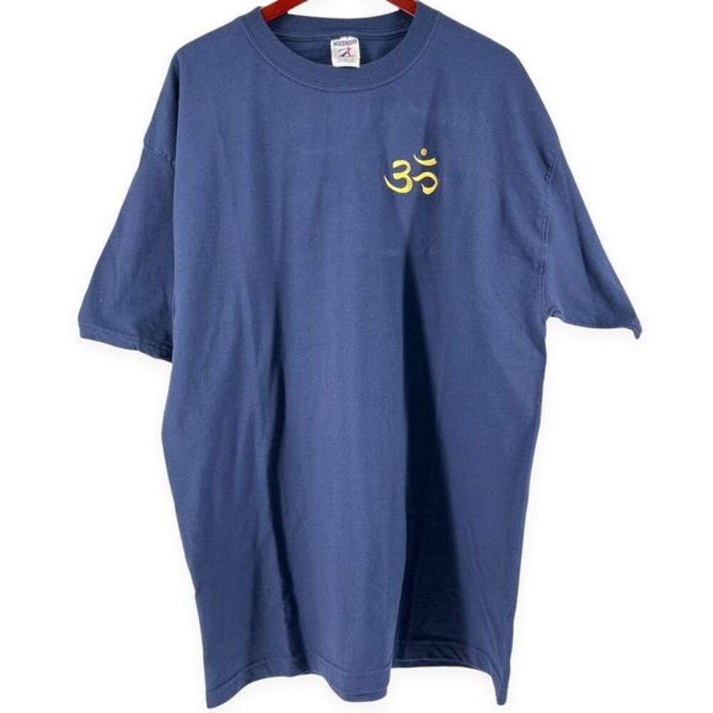 OM Symbol Mens Navy Blue T-Shirt size XL